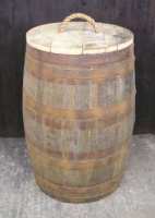 200 litre oak barrel waste bin
