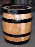 Whole barrel shaped plant containers