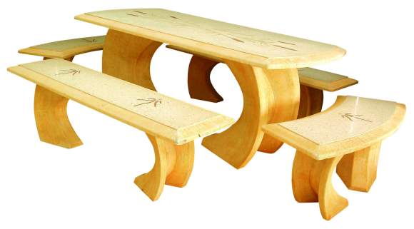 Oval Reed Dining Set