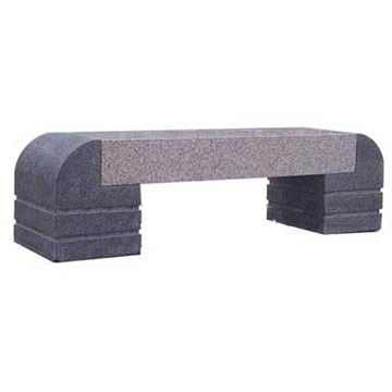tables with benches seating on This bench seat has been cut from a mixture of speckled and dark grey ...