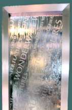 Glass Sign water feature
