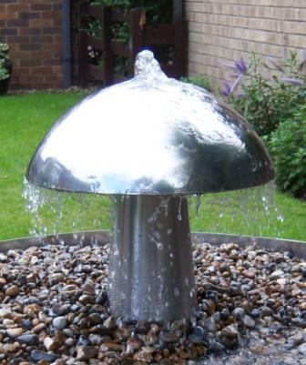 Stainless steel mushroom