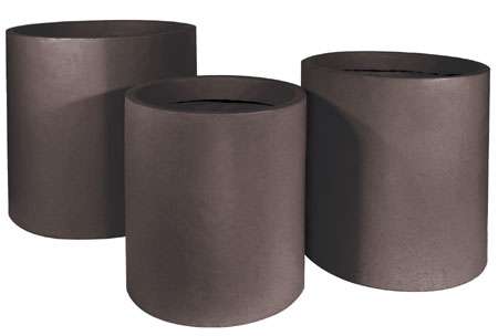 Fulham Planters with a cylindrical shape