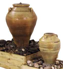 Pithos terracotta urns