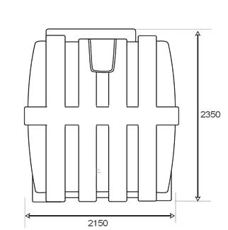 BHS2021 6800 litre tank