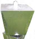 stainless steel water feature